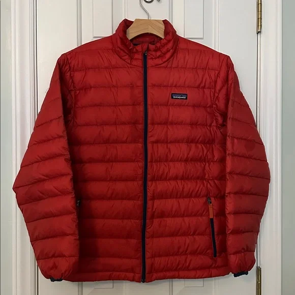 Patagonia Vibrant Red Quilted Jacket (Boy’s XL) - Picture 1 of 4